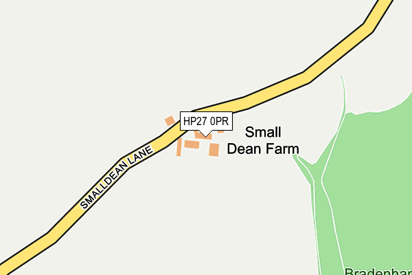 HP27 0PR map - OS OpenMap – Local (Ordnance Survey)