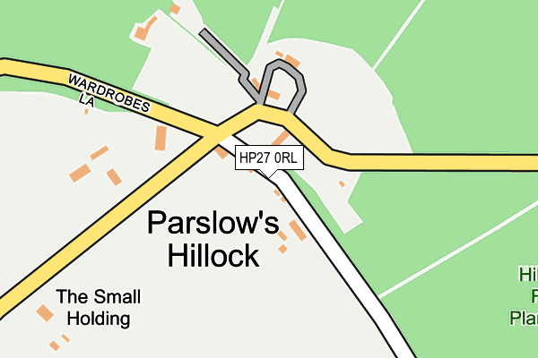 HP27 0RL map - OS OpenMap – Local (Ordnance Survey)