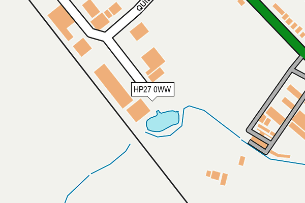 HP27 0WW map - OS OpenMap – Local (Ordnance Survey)