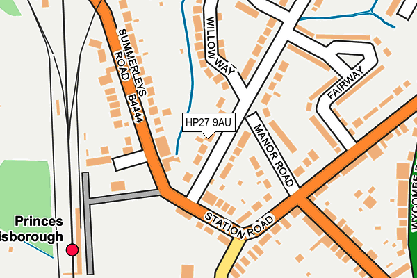 HP27 9AU map - OS OpenMap – Local (Ordnance Survey)