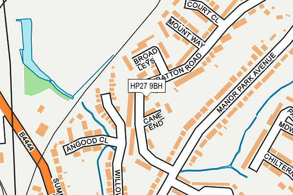 HP27 9BH map - OS OpenMap – Local (Ordnance Survey)