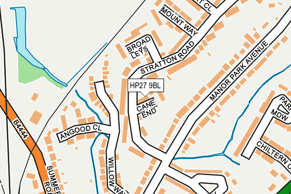HP27 9BL map - OS OpenMap – Local (Ordnance Survey)