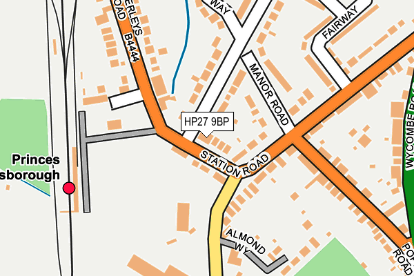HP27 9BP map - OS OpenMap – Local (Ordnance Survey)