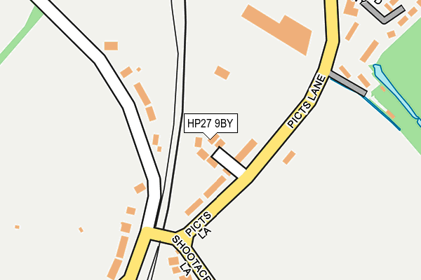 HP27 9BY map - OS OpenMap – Local (Ordnance Survey)