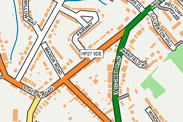 HP27 9DE map - OS OpenMap – Local (Ordnance Survey)
