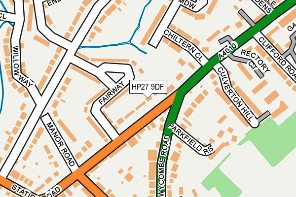 HP27 9DF map - OS OpenMap – Local (Ordnance Survey)