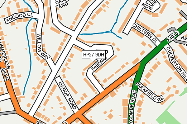HP27 9DH map - OS OpenMap – Local (Ordnance Survey)