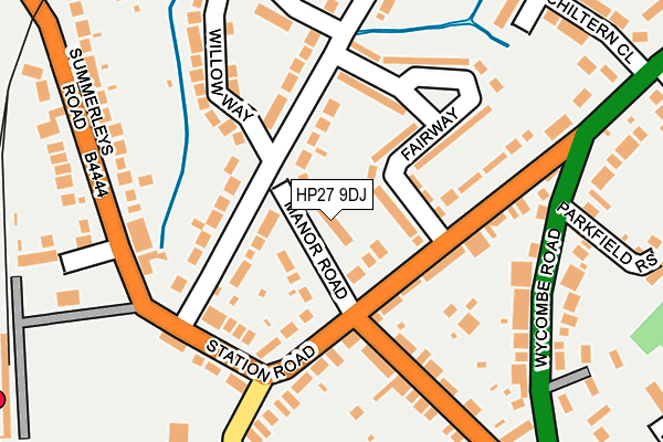 HP27 9DJ map - OS OpenMap – Local (Ordnance Survey)