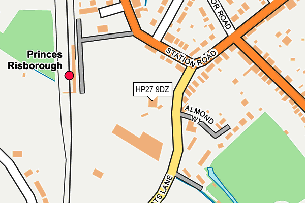 HP27 9DZ map - OS OpenMap – Local (Ordnance Survey)