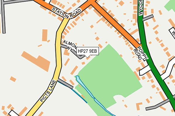 Map of ALMOND WAY RESIDENTS ASSOCIATION LIMITED at local scale