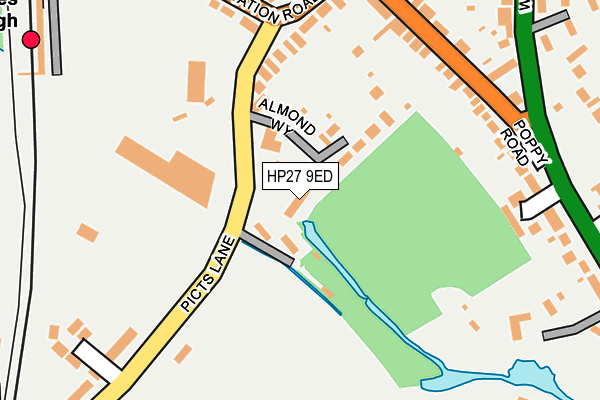 HP27 9ED map - OS OpenMap – Local (Ordnance Survey)