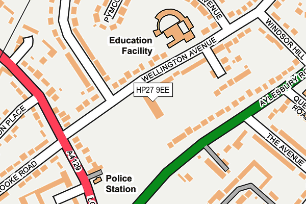 HP27 9EE map - OS OpenMap – Local (Ordnance Survey)