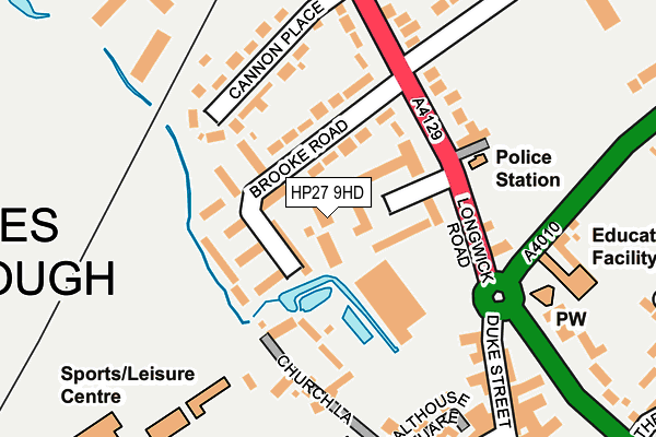 HP27 9HD map - OS OpenMap – Local (Ordnance Survey)