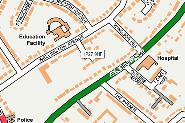 HP27 9HF map - OS OpenMap – Local (Ordnance Survey)