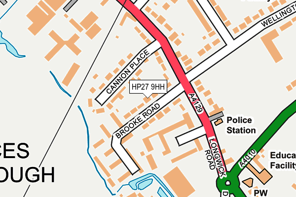 HP27 9HH map - OS OpenMap – Local (Ordnance Survey)