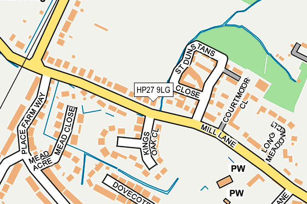 HP27 9LG map - OS OpenMap – Local (Ordnance Survey)