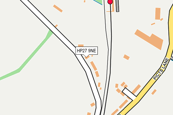 HP27 9NE map - OS OpenMap – Local (Ordnance Survey)
