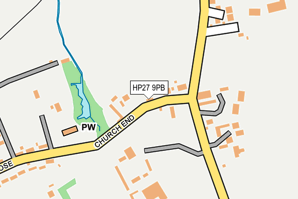 HP27 9PB map - OS OpenMap – Local (Ordnance Survey)