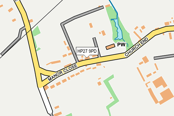 HP27 9PD map - OS OpenMap – Local (Ordnance Survey)