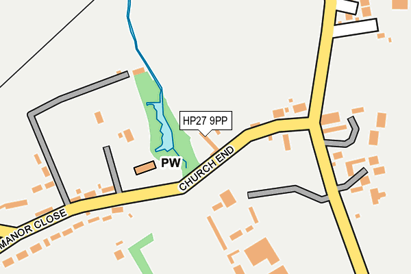 HP27 9PP map - OS OpenMap – Local (Ordnance Survey)