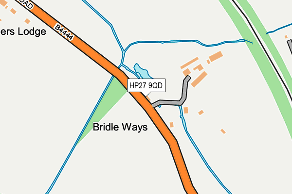 HP27 9QD map - OS OpenMap – Local (Ordnance Survey)