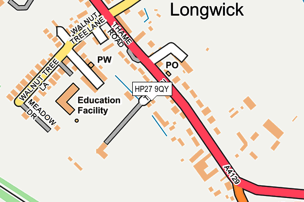 HP27 9QY map - OS OpenMap – Local (Ordnance Survey)