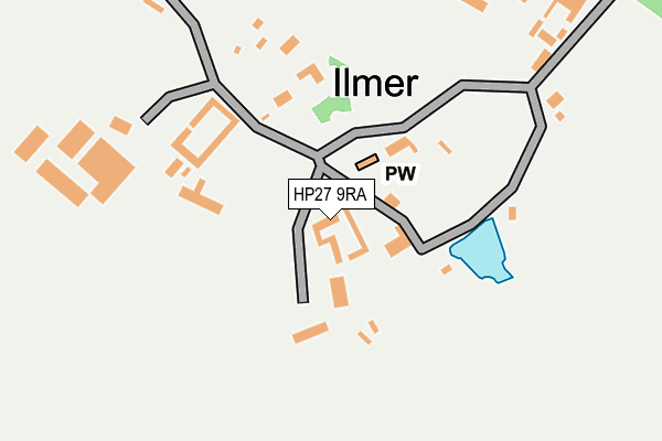 HP27 9RA map - OS OpenMap – Local (Ordnance Survey)