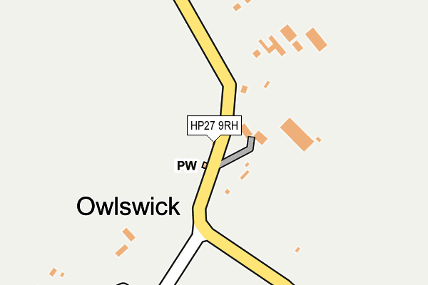 HP27 9RH map - OS OpenMap – Local (Ordnance Survey)