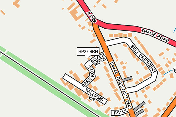 HP27 9RN map - OS OpenMap – Local (Ordnance Survey)