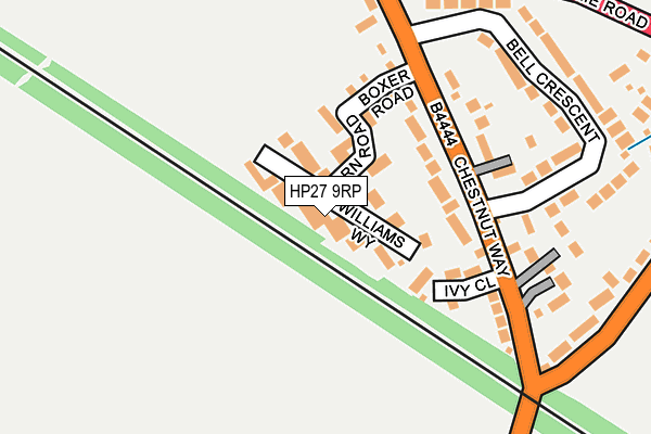 HP27 9RP map - OS OpenMap – Local (Ordnance Survey)