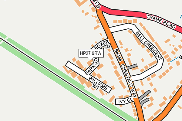 HP27 9RW map - OS OpenMap – Local (Ordnance Survey)