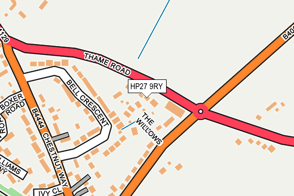 HP27 9RY map - OS OpenMap – Local (Ordnance Survey)