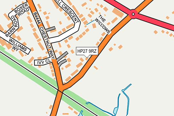 HP27 9RZ map - OS OpenMap – Local (Ordnance Survey)