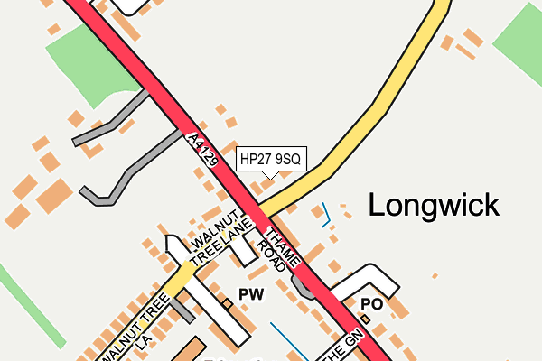 HP27 9SQ map - OS OpenMap – Local (Ordnance Survey)