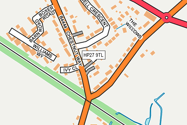 HP27 9TL map - OS OpenMap – Local (Ordnance Survey)