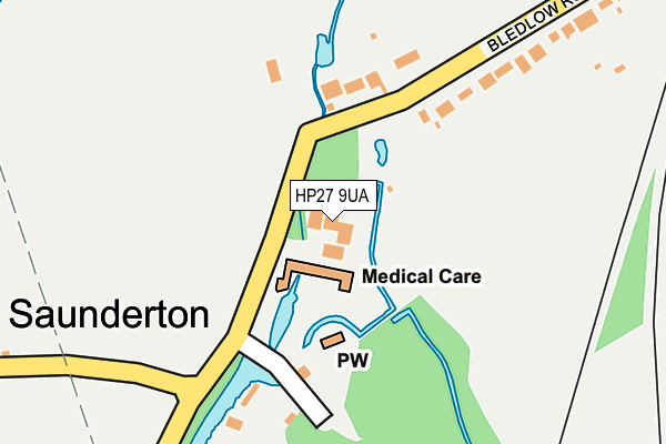 HP27 9UA map - OS OpenMap – Local (Ordnance Survey)