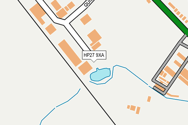 HP27 9XA map - OS OpenMap – Local (Ordnance Survey)