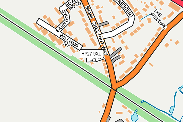 HP27 9XU map - OS OpenMap – Local (Ordnance Survey)