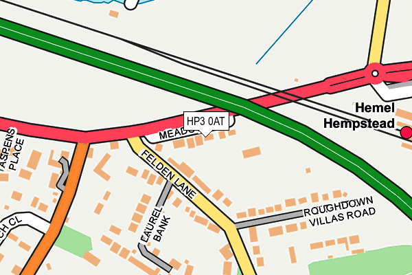 HP3 0AT map - OS OpenMap – Local (Ordnance Survey)