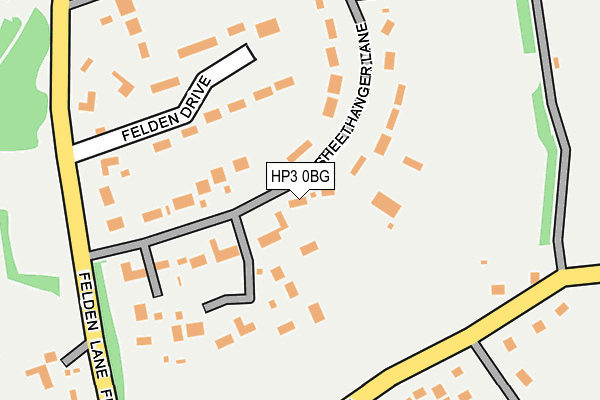 HP3 0BG map - OS OpenMap – Local (Ordnance Survey)