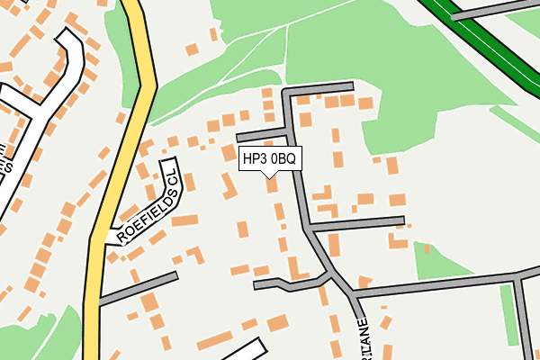 HP3 0BQ map - OS OpenMap – Local (Ordnance Survey)