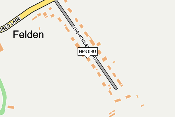 HP3 0BU map - OS OpenMap – Local (Ordnance Survey)