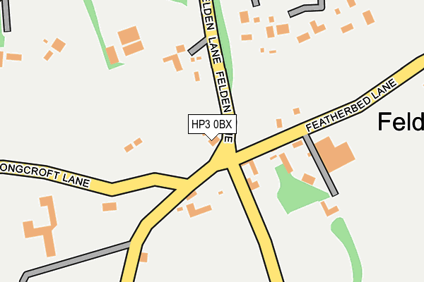 HP3 0BX map - OS OpenMap – Local (Ordnance Survey)