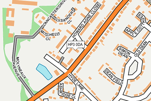 HP3 0DA map - OS OpenMap – Local (Ordnance Survey)