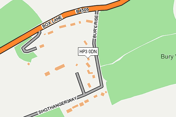 HP3 0DN map - OS OpenMap – Local (Ordnance Survey)