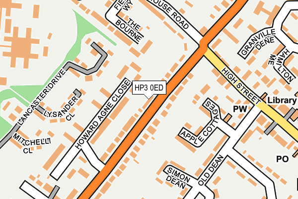 HP3 0ED map - OS OpenMap – Local (Ordnance Survey)
