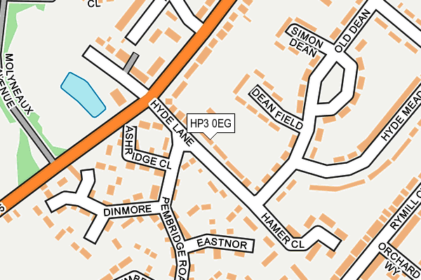HP3 0EG map - OS OpenMap – Local (Ordnance Survey)