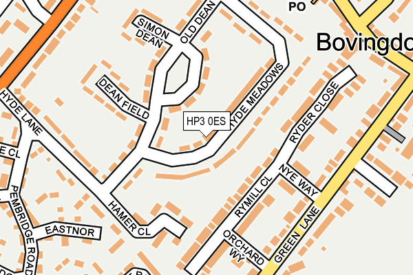 HP3 0ES map - OS OpenMap – Local (Ordnance Survey)