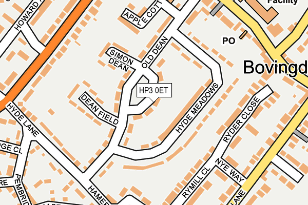 HP3 0ET map - OS OpenMap – Local (Ordnance Survey)