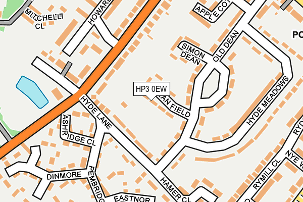HP3 0EW map - OS OpenMap – Local (Ordnance Survey)